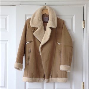 Zara shearling coat